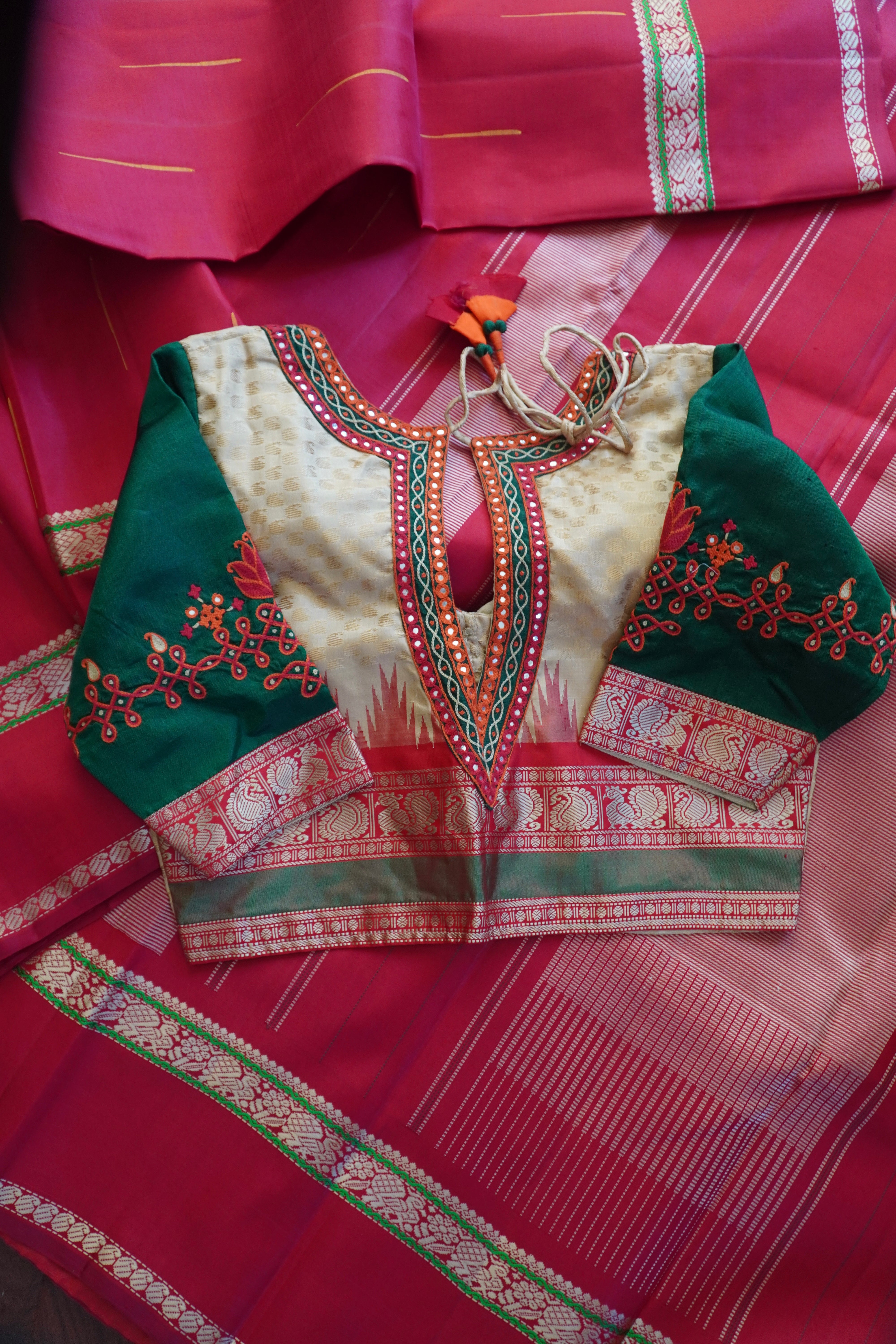 Woven Kanjivaram Silk blouse Size 34