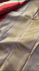 Small border Korvai Kanjivaram Silk - MAATHEY