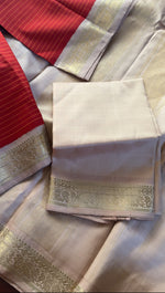 Load image into Gallery viewer, Small border Korvai Kanjivaram Silk - MAATHEY
