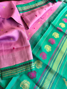 No Zari Kuttu Gadwal Silk