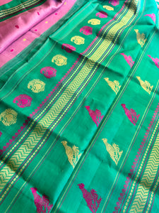 No Zari Kuttu Gadwal Silk