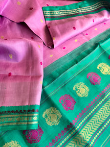 No Zari Kuttu Gadwal Silk