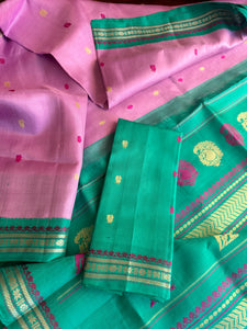 No Zari Kuttu Gadwal Silk