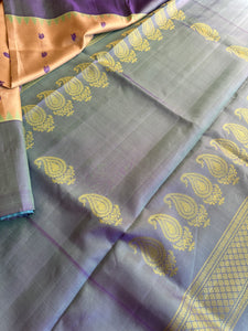 No Zari Kuttu Gadwal Silk