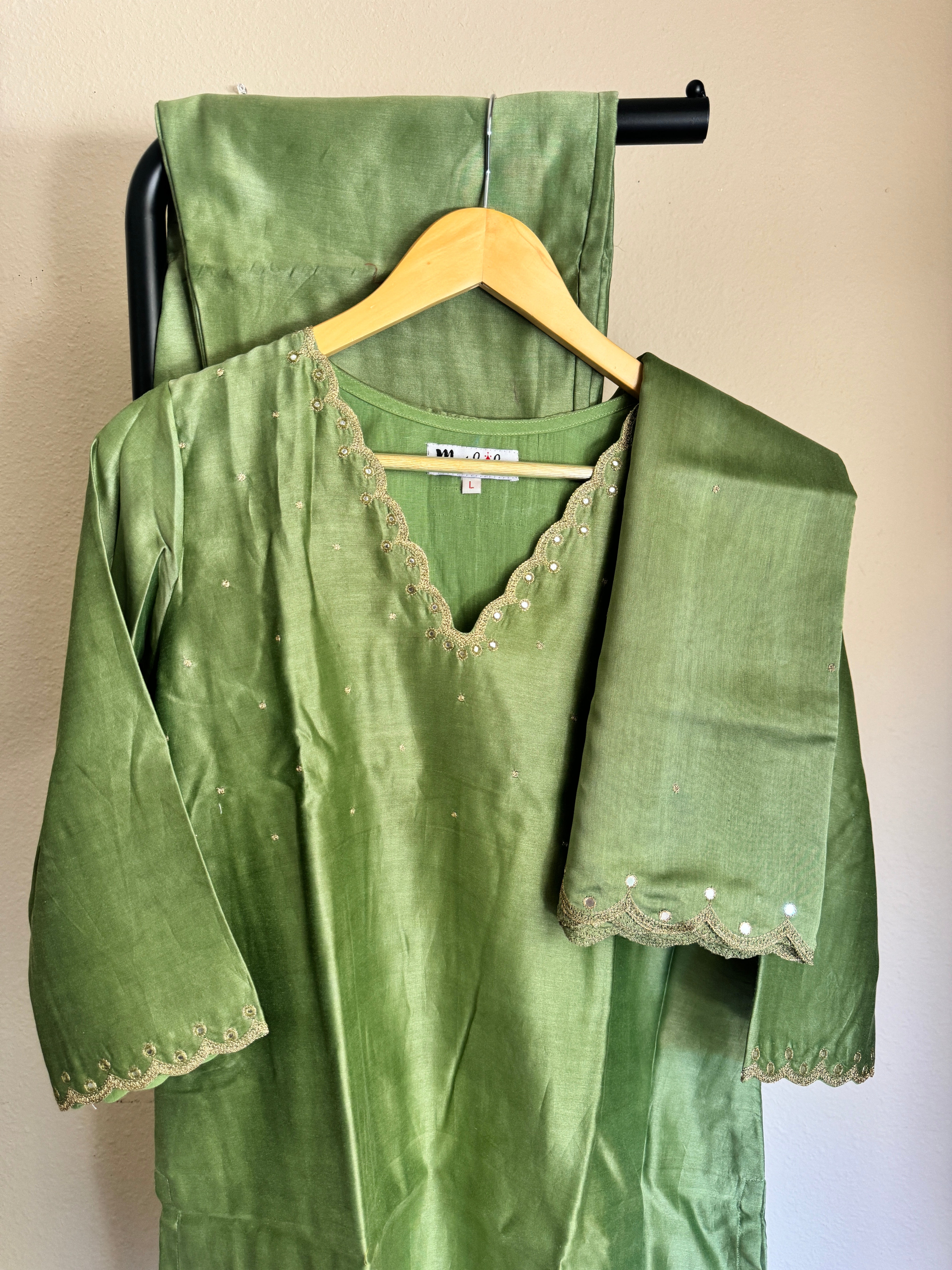 Chanderi Silk Kurta - Size Large