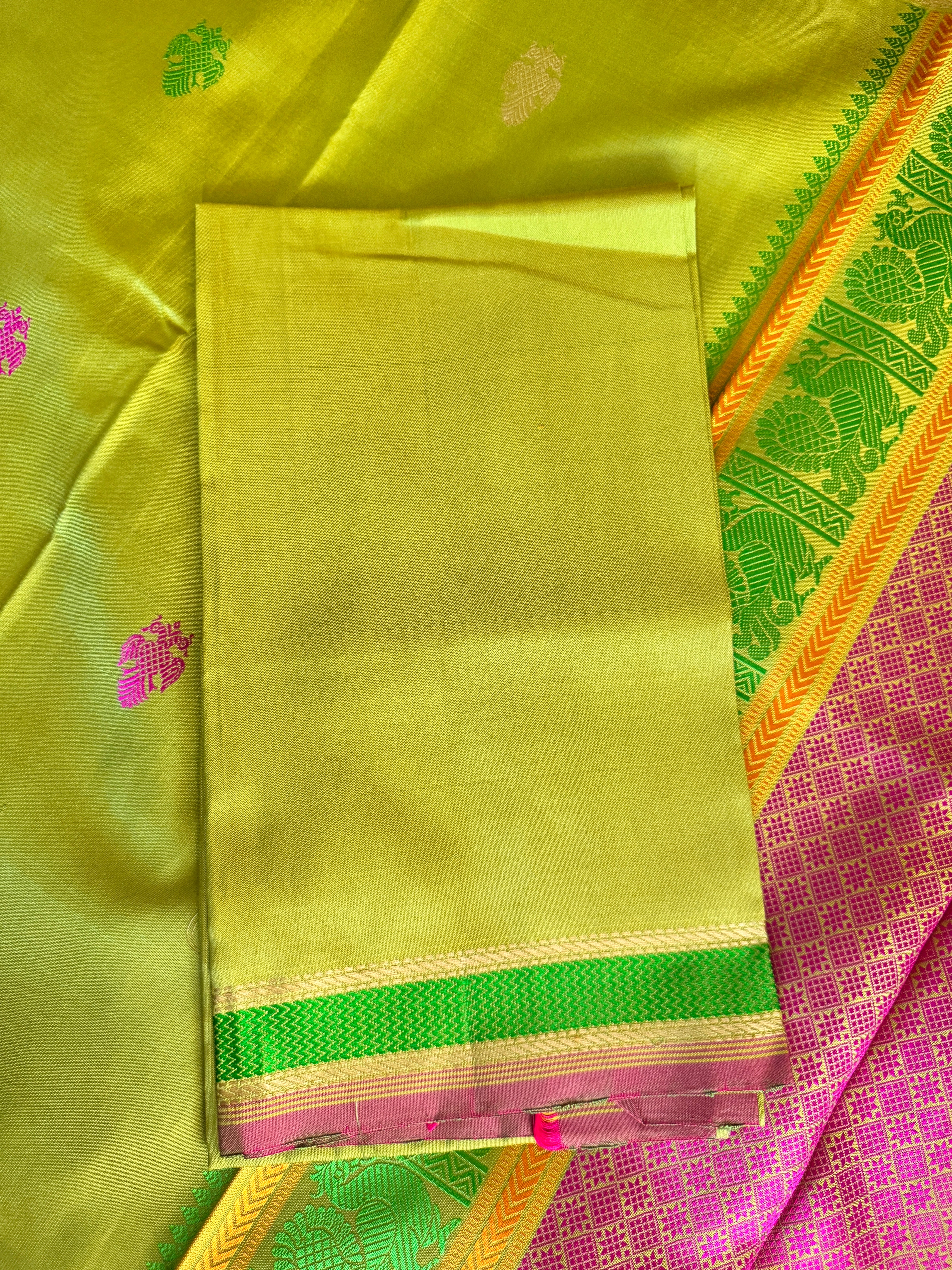 No Zari Kanjivaram Silk